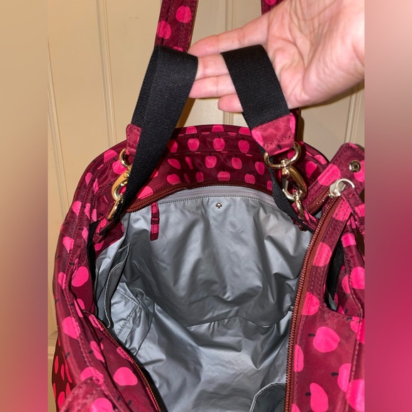 Kate Spade New York Flatiron Sophia Grace Baby Diaper Mothers Bag Red Apple - Picture 6 of 7